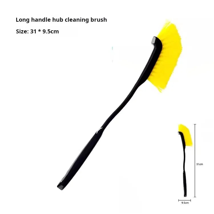 Wheel rim brush set