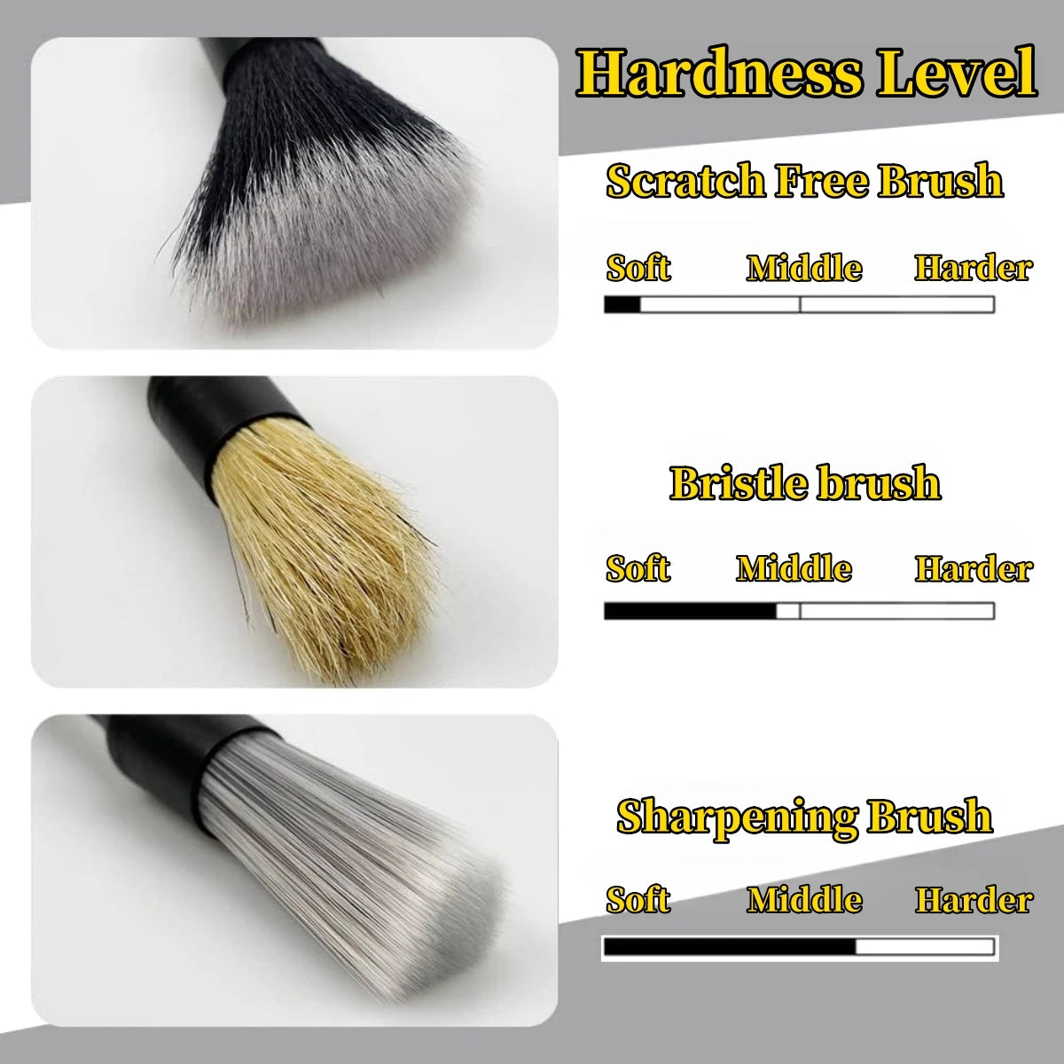 3 picee cleaning brush