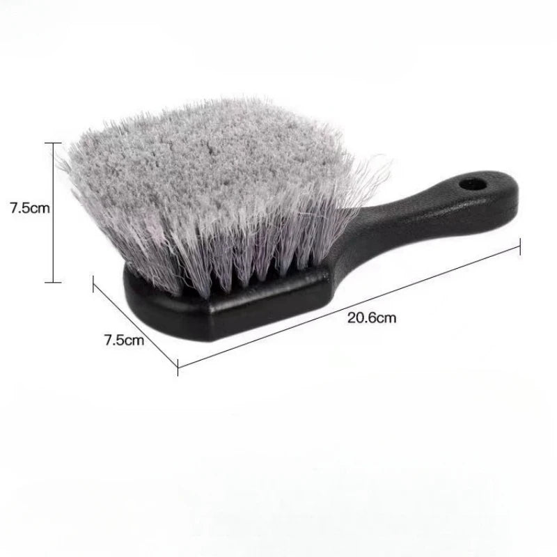 Wheel rim brush set